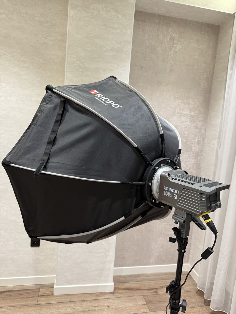 софтбокс + свет Amaran 100x S