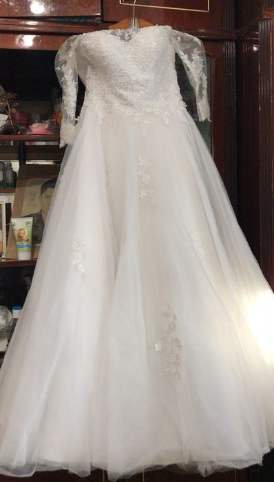 Продам свадебное платье 3D рукава
