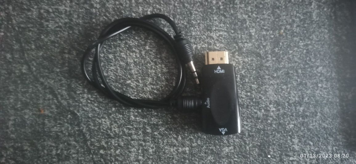 Adaptor VGA la HDMI cu mufa adio si cablu audio

Este nou doar probat,