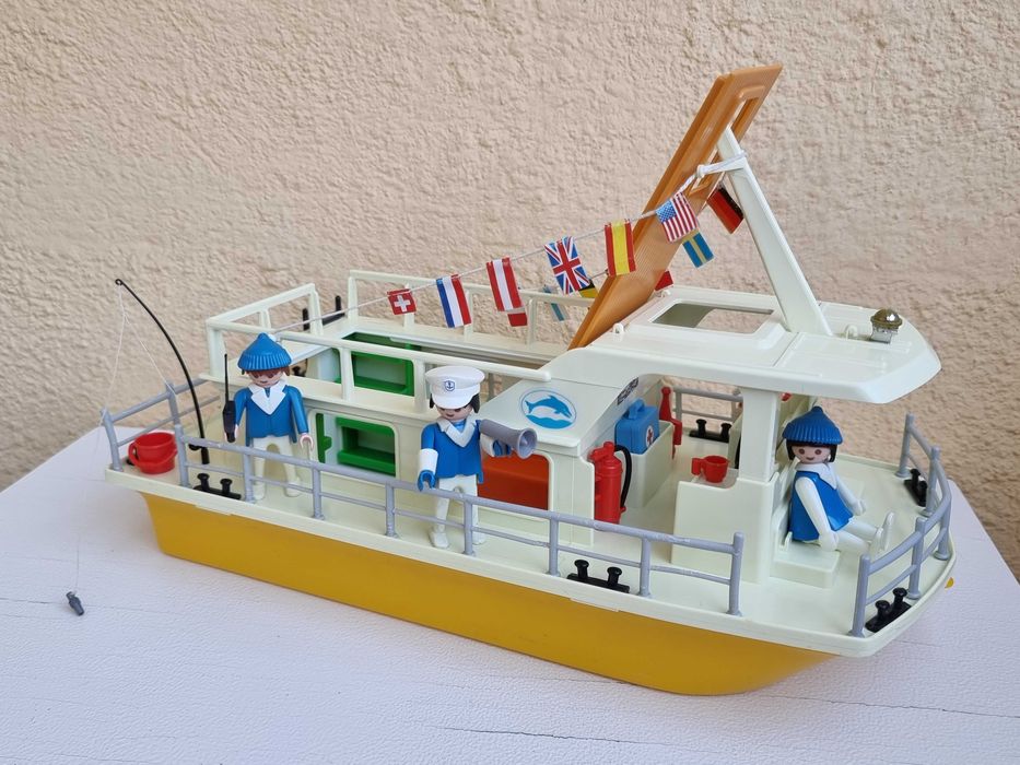 Barca vintage Playmobil 3540, Yacht, Vapor, Casa pe apa