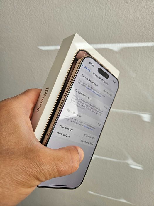 iPhone 16 Pro, 128 gb, neverlock, la cutie, garantie.