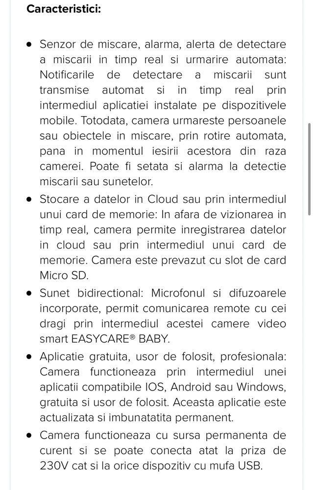 Camera video WiFi smart