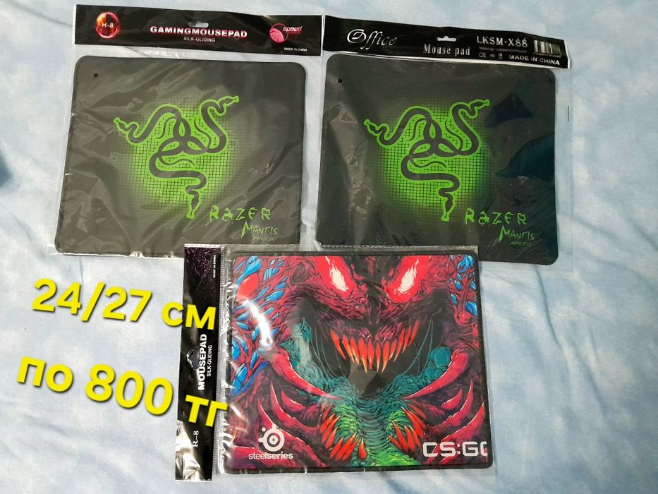 Коврики для мыши ,с принтом,  по 800 тг . 24/27 см