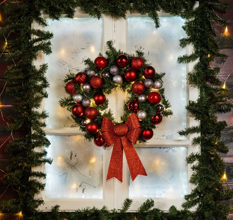 Fereastra decor Craciun