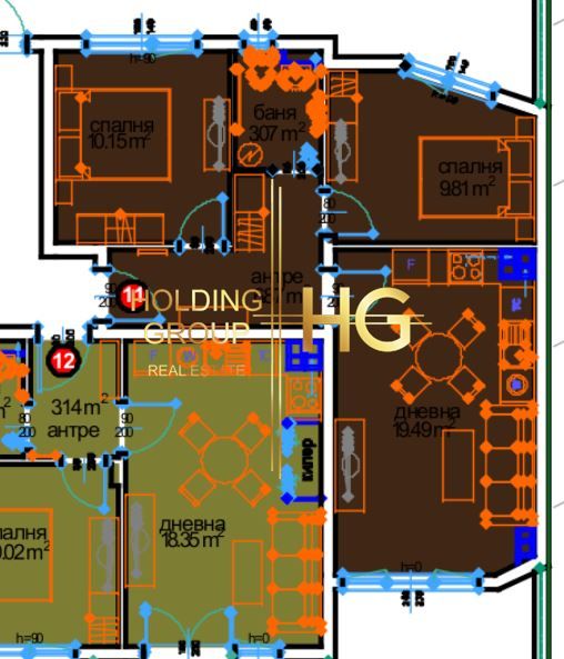 Продава се Тристаен апартамент в Варна, м-т Пчелина - 58 кв.м за 1500 €/кв.м - Снимка #2