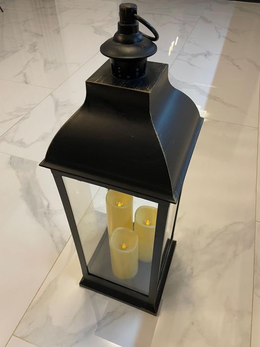 Felinar decorativ electric cu lumânări LED