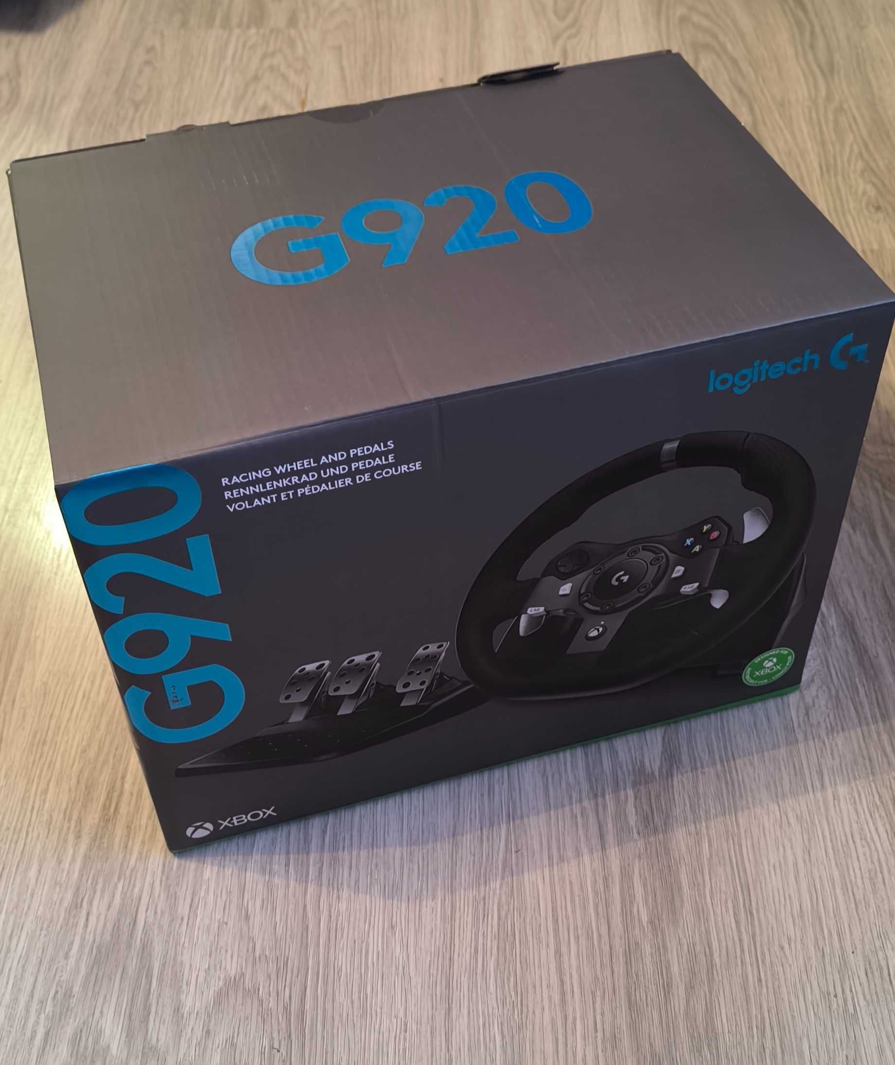 Logitech G920 за Xbox и PC КАТО НОВ !!!