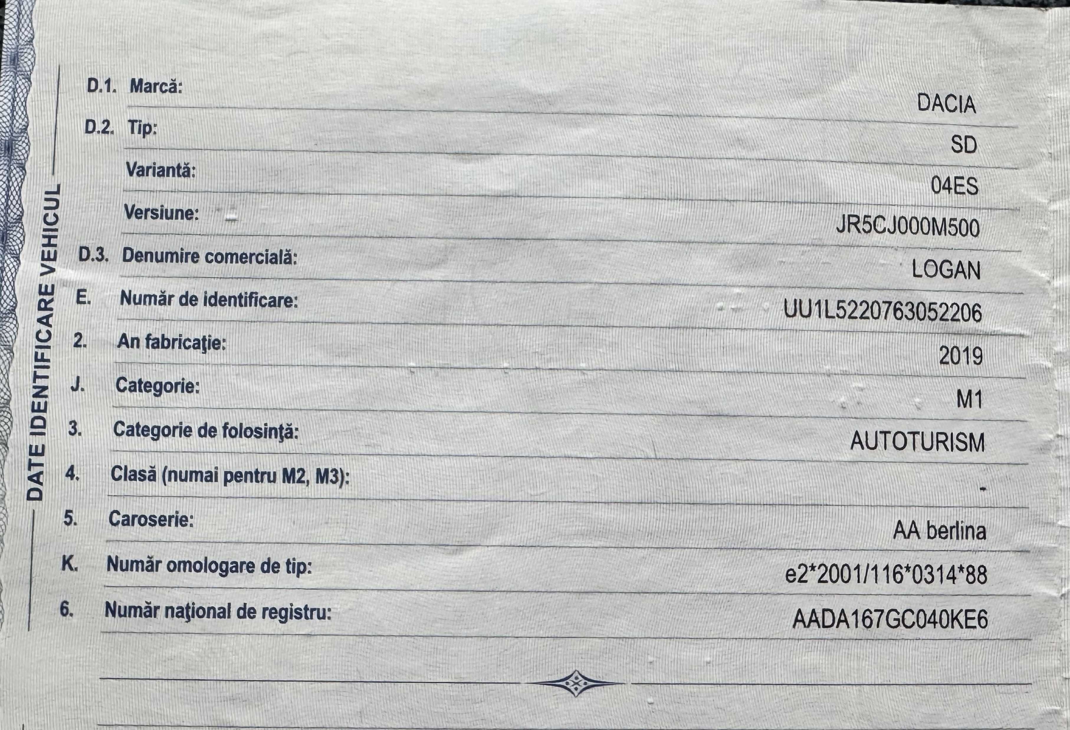 Logan NOU 2020 ( Km 13.561 )  0.9 Turbo 90 CP
