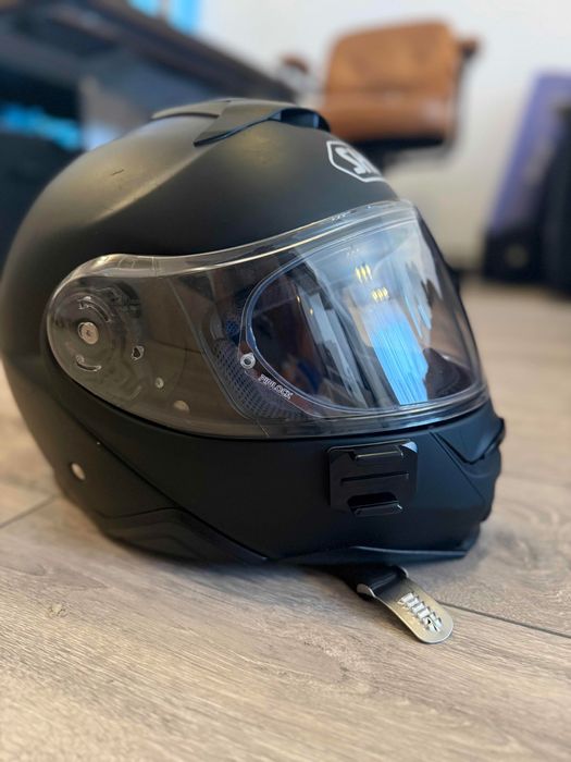 Casca moto Shoei Neotec 2 flip-up, marime L, negru mat, Sena integrat