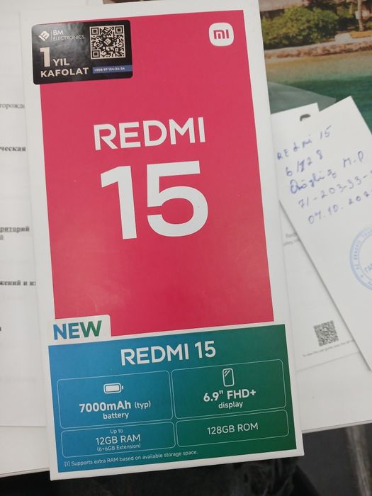 Продам телефон редми 15