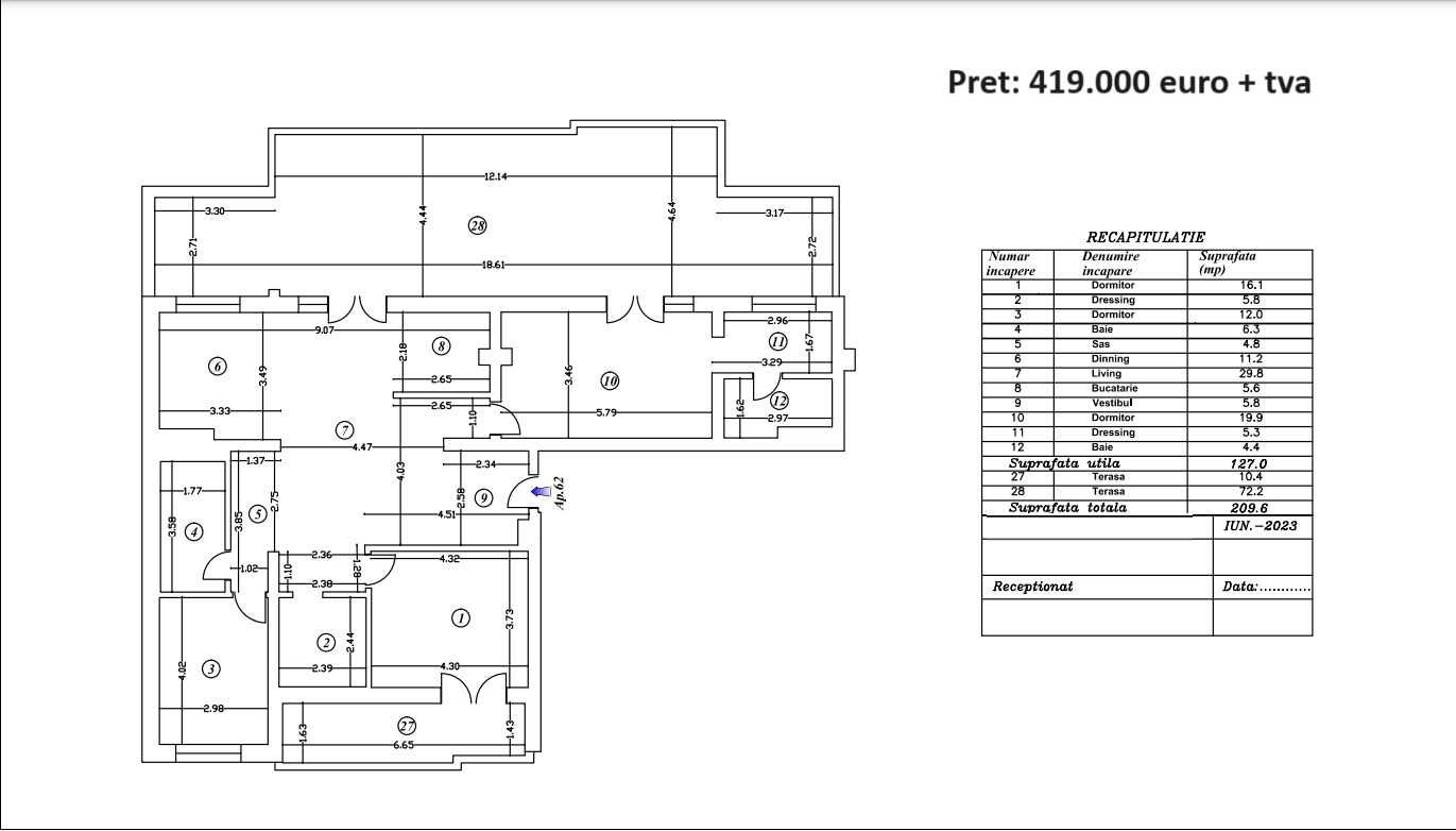 Penthouse - Vitan - Mihai Bravu-Tineretului-Splaiul Unirii-Dezvoltator