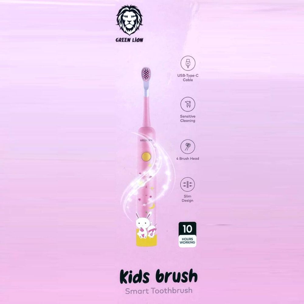 #Toothbrush Green Lion Kisd Brush