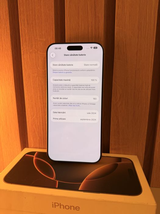 Iphone 16 Pro Max 256Gb stocare