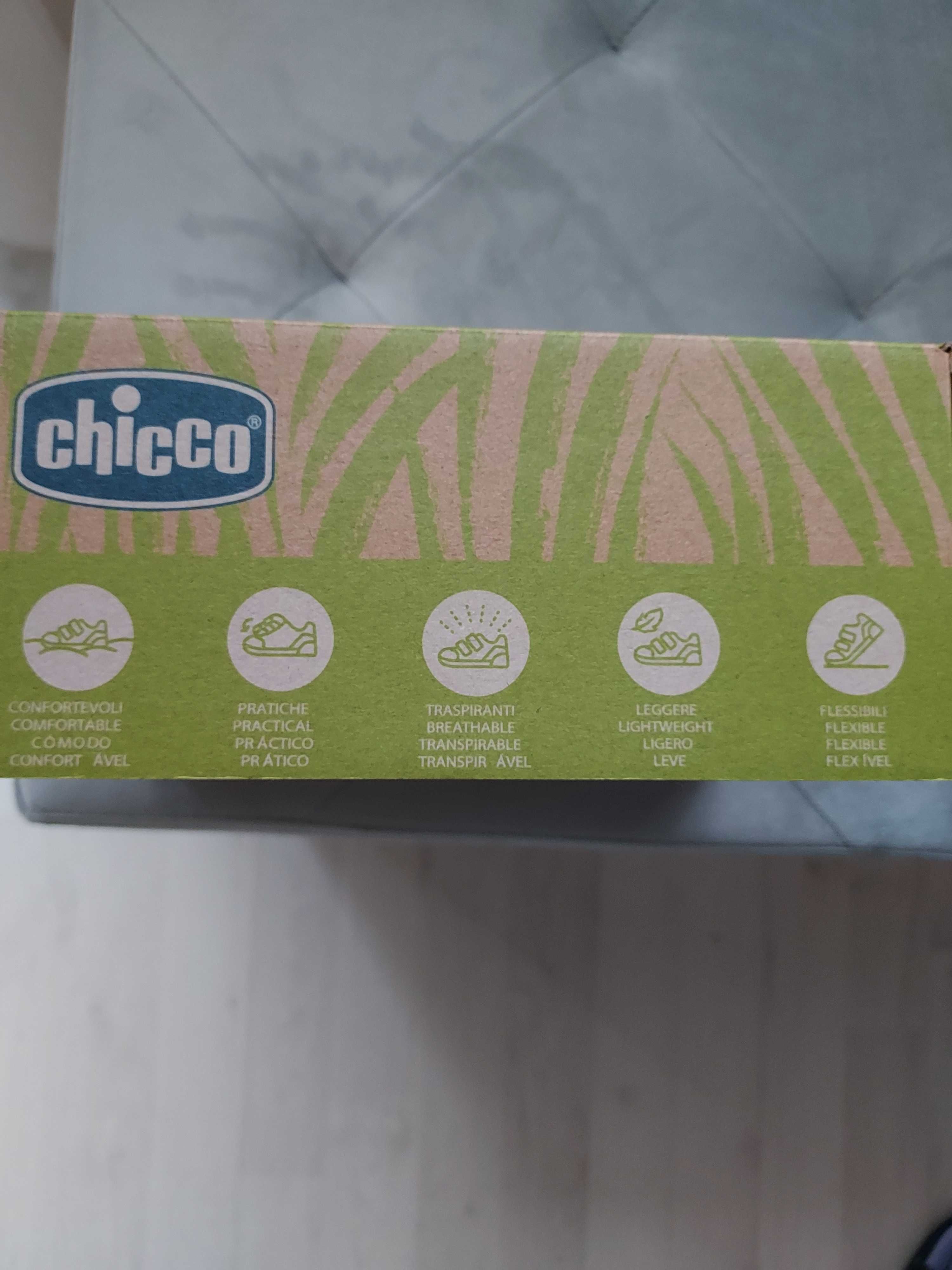 Ghete copii Chicco, piele naturala, 21, noi, in cutie originala