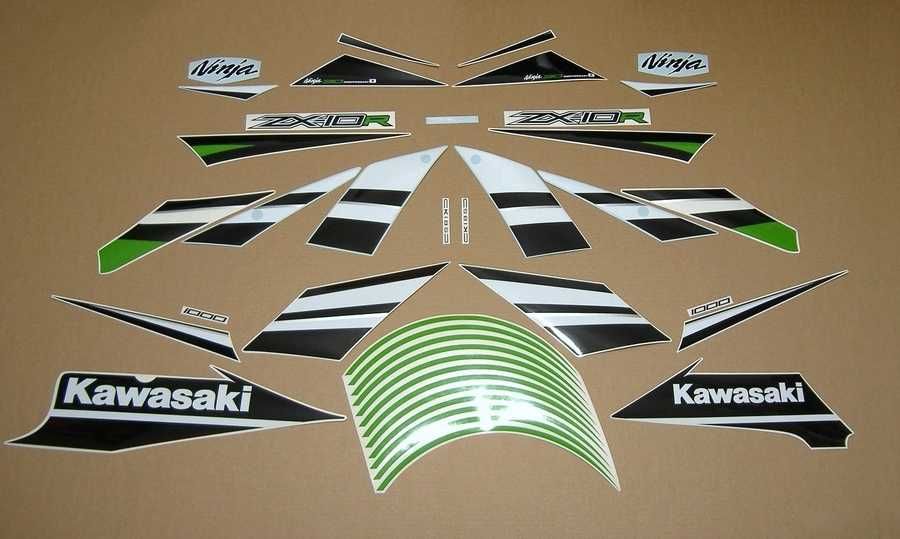 Стикери Kawasaki ZX10R 2008-2021 ninja 2016 кавазаки зх10р лепенки