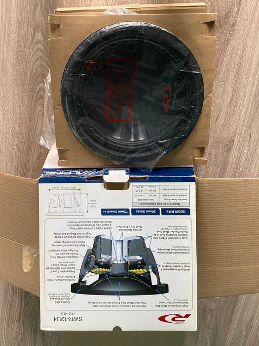 Сабвуферный динамик Alpine SWR-12D4 / sambufer / sabufer :)