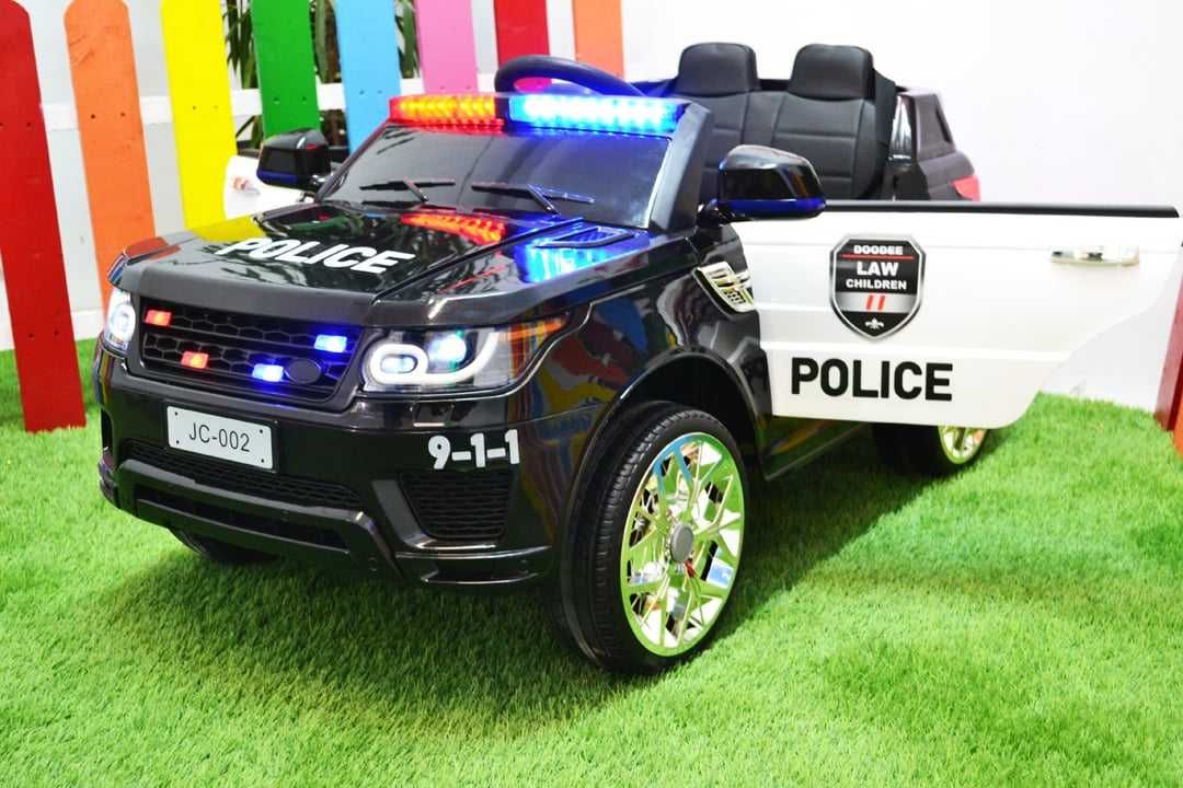 Детски Акумулаторен Полицейски Джип JC002, 90W, 12V/7Ah, EVA гуми