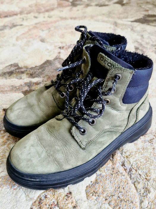 Ghete piele Geox,thermal insulation,breathable,marimea 34