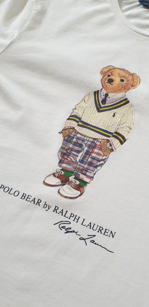 POLO Ralph Lauren Bear Custom Slim Fit  M и L ОРИГИНАЛ 2бр. Мъж Тениск