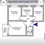 Vând Apartament 3 camere 35.000€ negociabil
