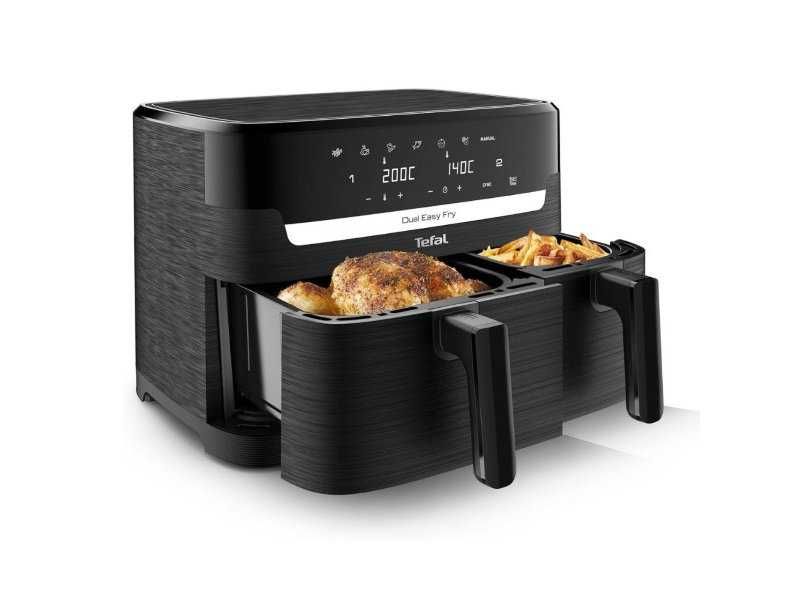Еър Фрайър с Две Зони за Готвене Tefal Dual Fryer EY901810, 8.3L