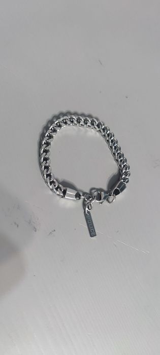 Bratara Cu Lant Police Pinched, Model Barbatesc, Inox