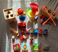 Lot jucării Montessori și cărți bebeluși - copii 1 an