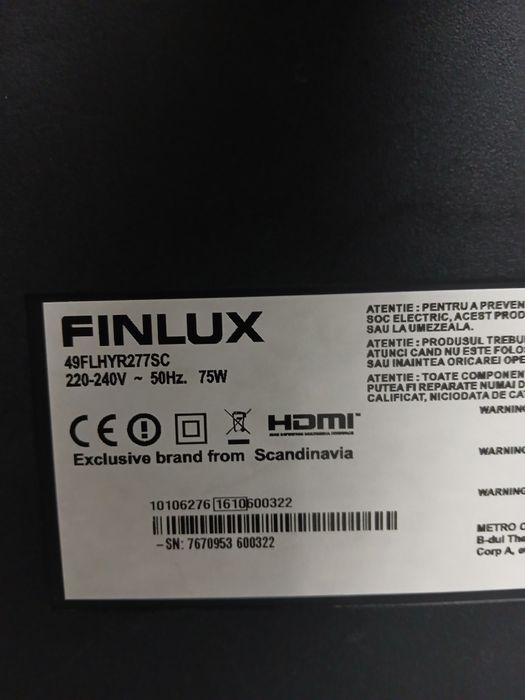 Vând  TV smart finlux