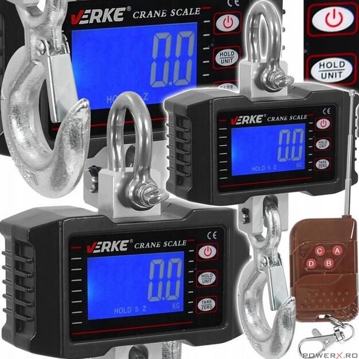 Cantar electronic cu telecomanda, capacitate 10-1000 kg, Verke