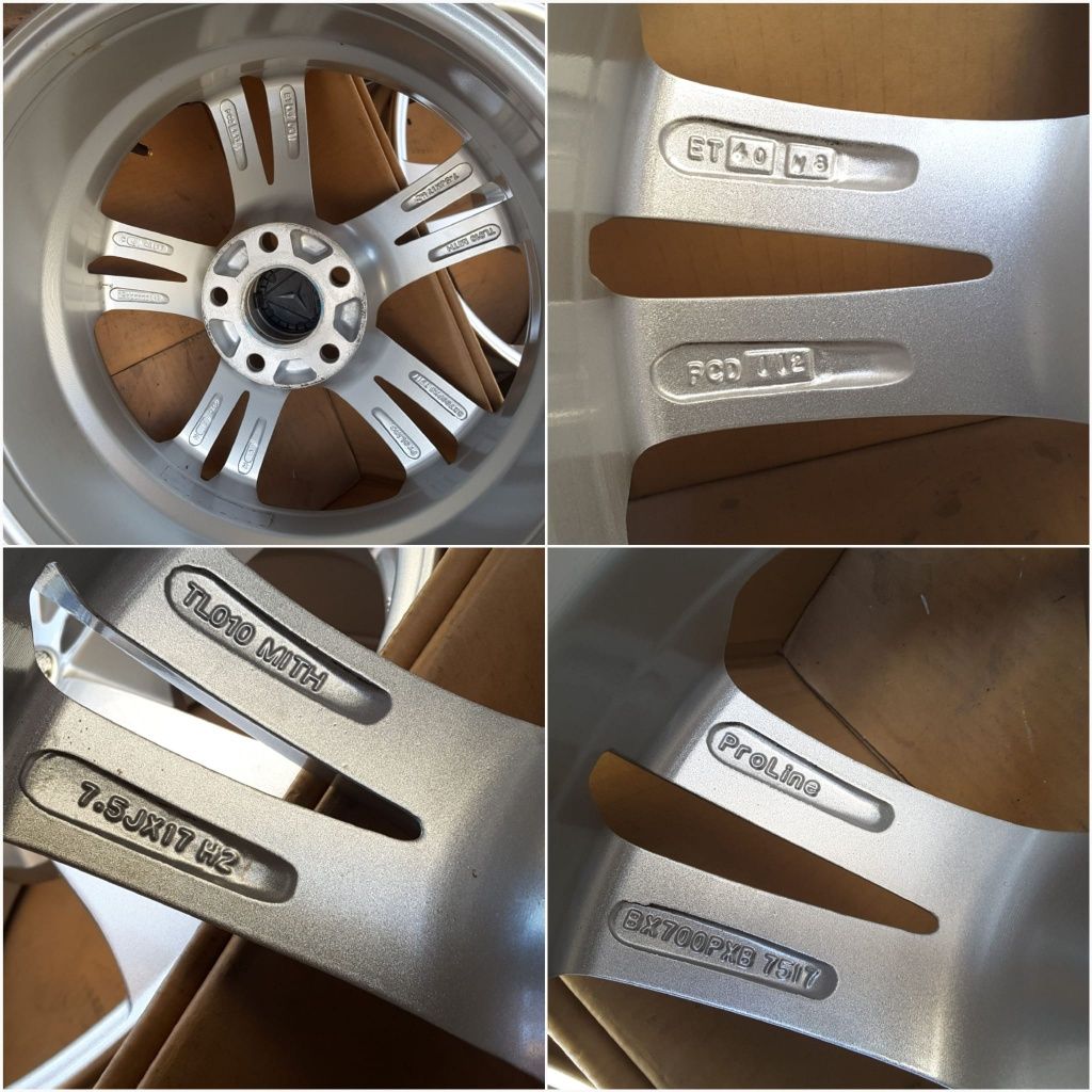 jante aliaj 17; 5x112;Mercedes C class, w204, w205, GLK, CLA, Vito