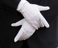 Белые парадные перчатки