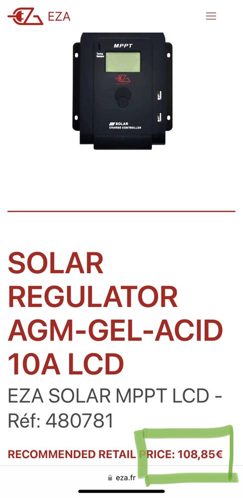 Controller si Regulator Solar! SIGILAT, Nou! EZA Solar