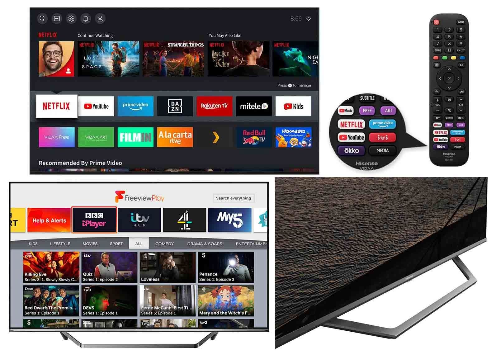 Телевизор Hisense 43/ 50/ 56/ 65/ 76/ A63H ”Toshiba Smart TV VIDAA