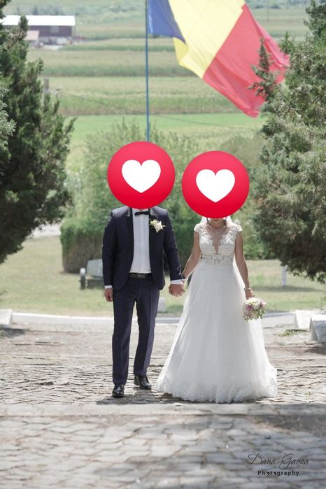Rochie de mireasa curatata .unicata-pret negociabil
-