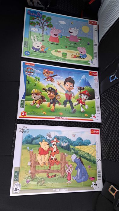 Set 3 puzzle (Paw Patrol, PeppaPig, Winnie the Pooh)