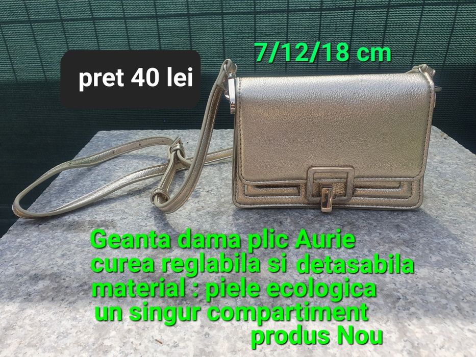Geanta plic aurie Pimkie/Noua