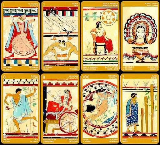 Civilizatia Etrusca Carti de tarot format mare,colectie ed lim-SIGILAT