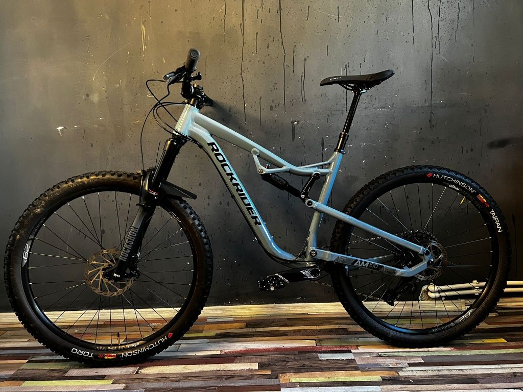 Bicicletă MTB All Mountain Rockrider AM100S full suspension mărimea L