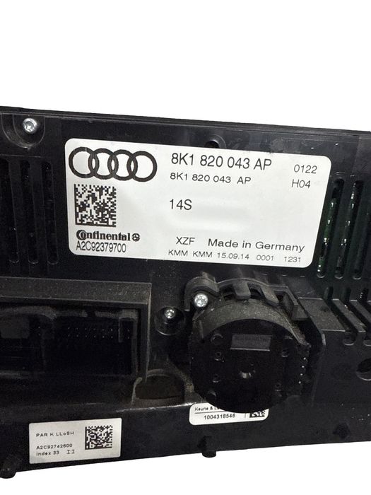 Panou Clima AUDI Q5 8RB 2008 - > 8t1 820 043