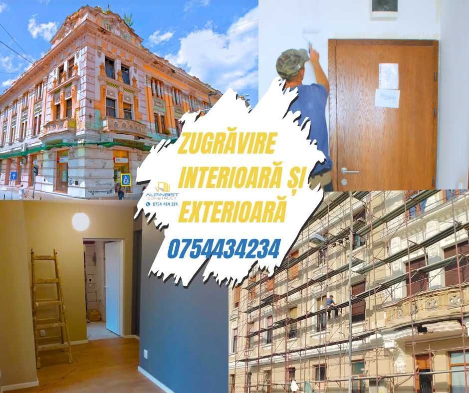 Zugrăvire interioară și exterioară - Zugrav Cluj