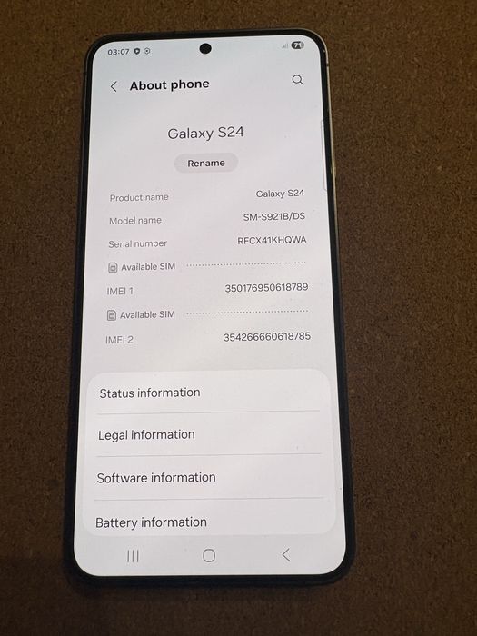Samsung S921 Galaxy S24 dual sim 256 Gb ID-XXL2420