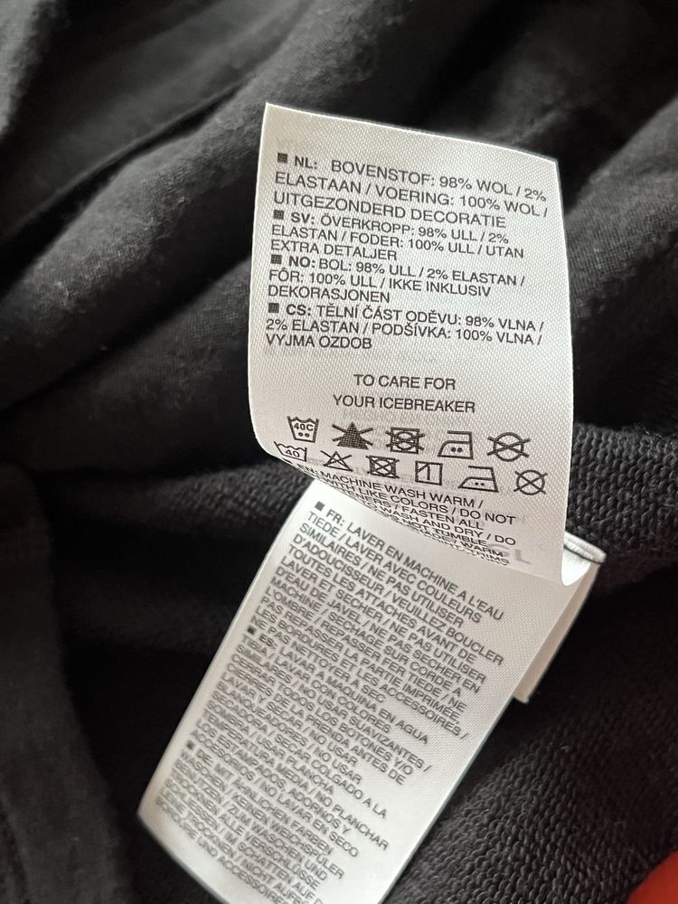 ICEBREAKER : Merino Hoodie  - Мерино S / Оригинал