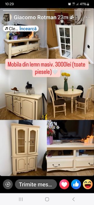 Urgent mobila din lemn masiv