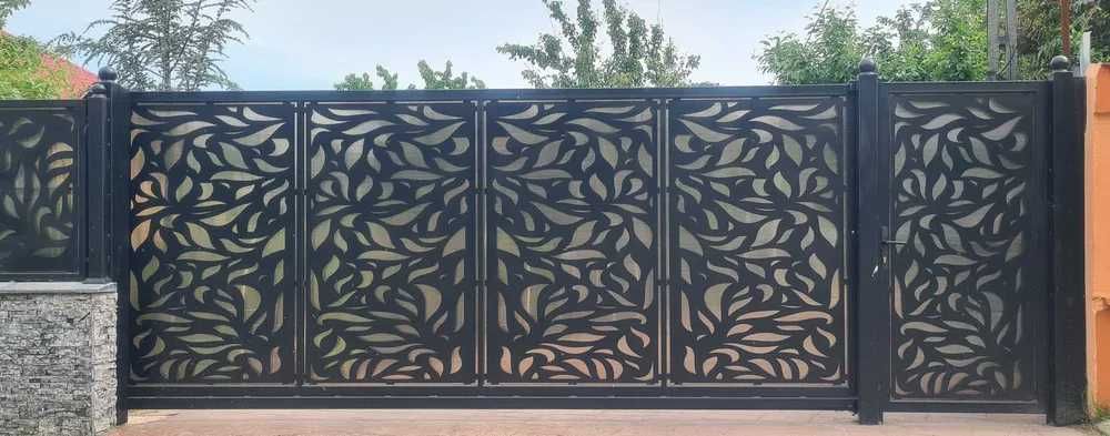 Porti garduri teava patrata fier forjat WPC jaluzea traforate