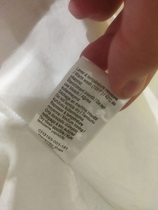 Риза Lacoste бяла с червеното лого