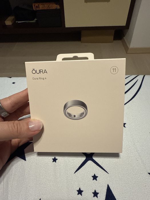 Oura Ring 4 Brushed Silver 11 aproape nou