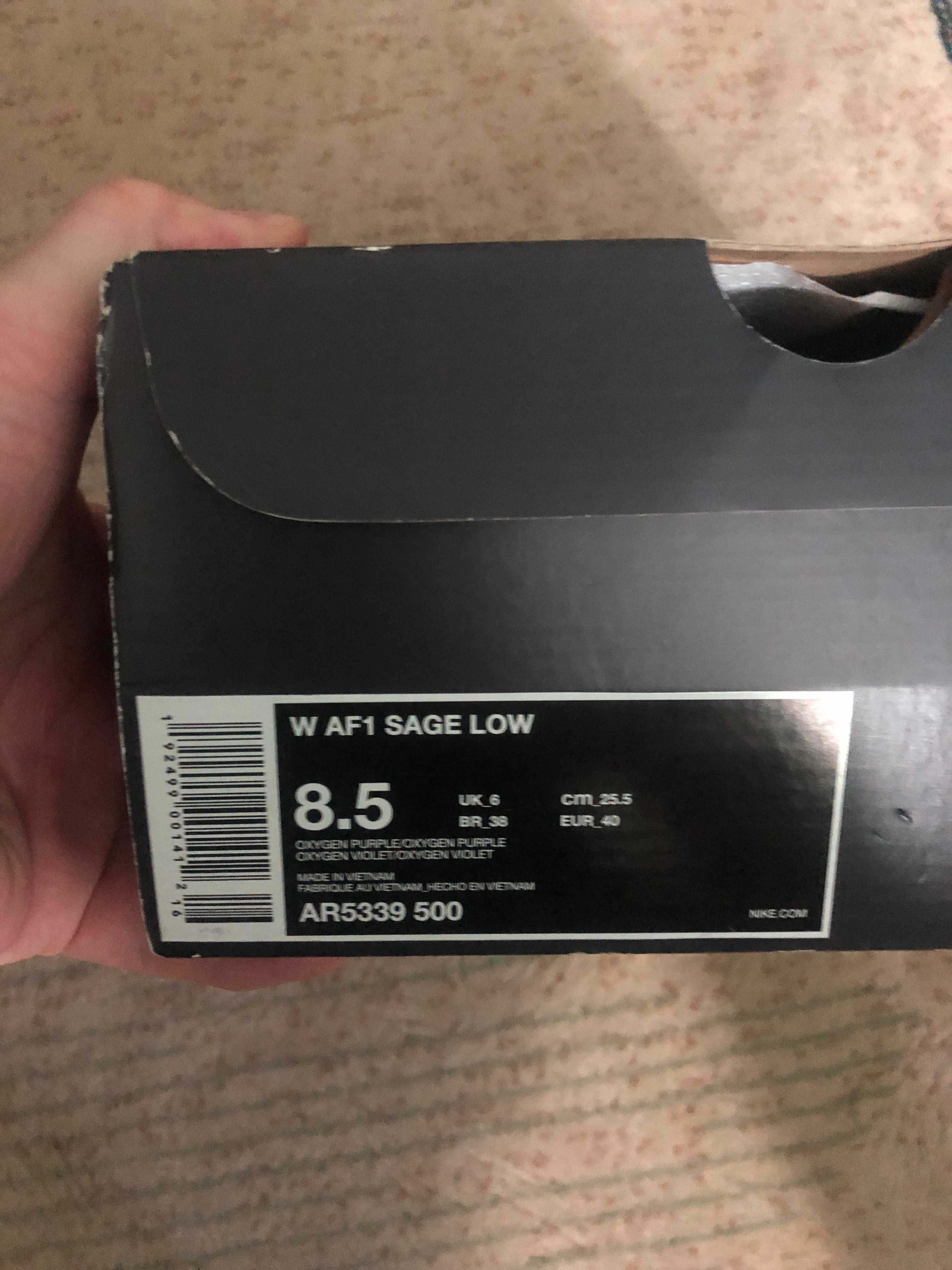 Кроссовки Nike Air Force 1 Sage Low Purple