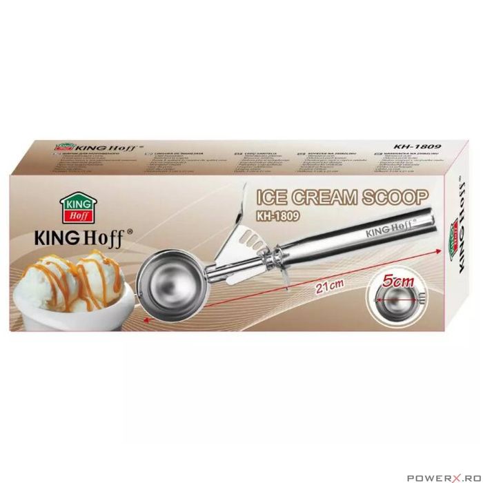 Cupa pentru inghetata, inox, 5 x 21 cm, KingHoff