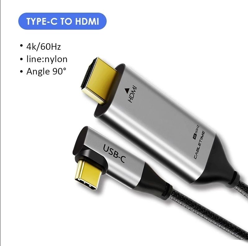 Кабель адаптер USB-C to HDMI 4K 60Hz