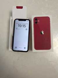 IPhone 11  с каропкой красный цвет
